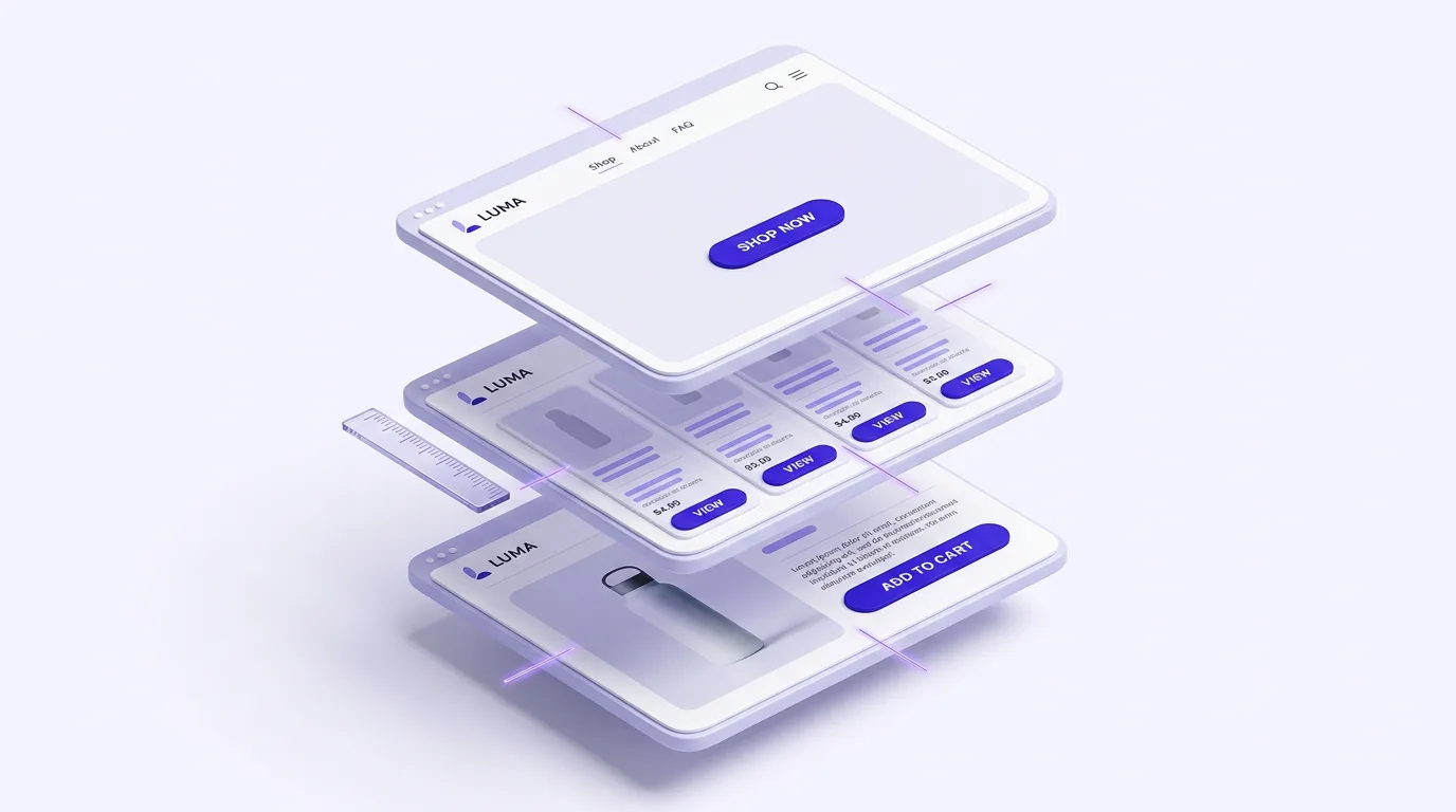 Consistent branding across an AI-built dropshipping website