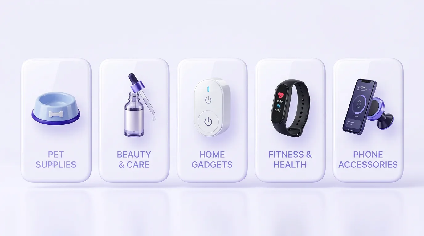 Best dropshipping product niches: pet supplies, beauty, home gadgets, fitness, and phone accessories