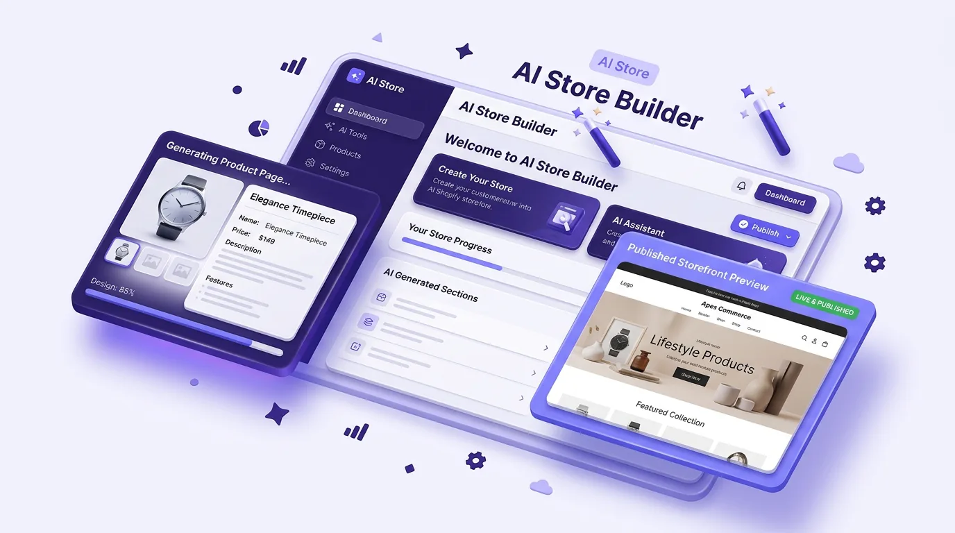 PagePilot AI Shopify store builder generating a dropshipping product page
