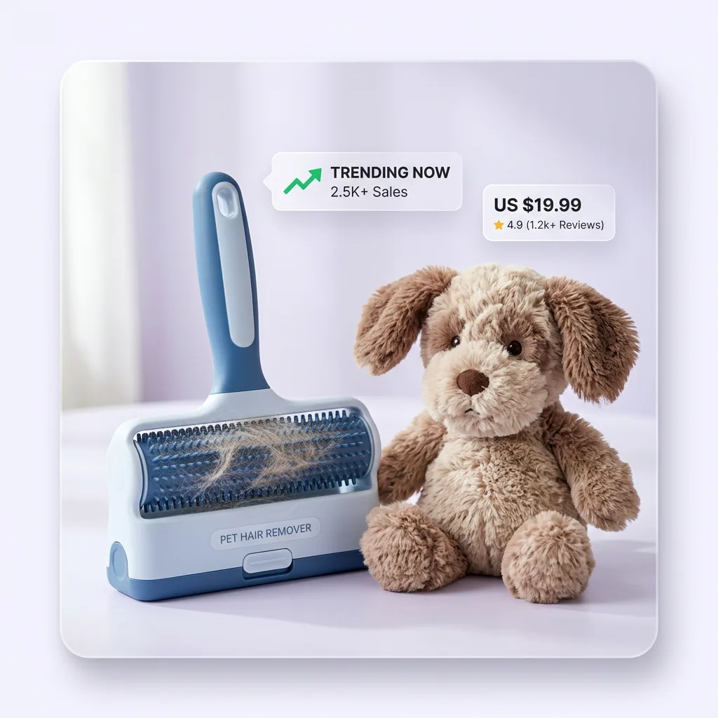 Best product to sell on Shopify: pet hair remover, hand-picked and AI-curated