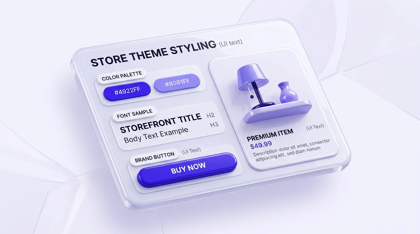 eBay product page styled to match a Shopify brand theme