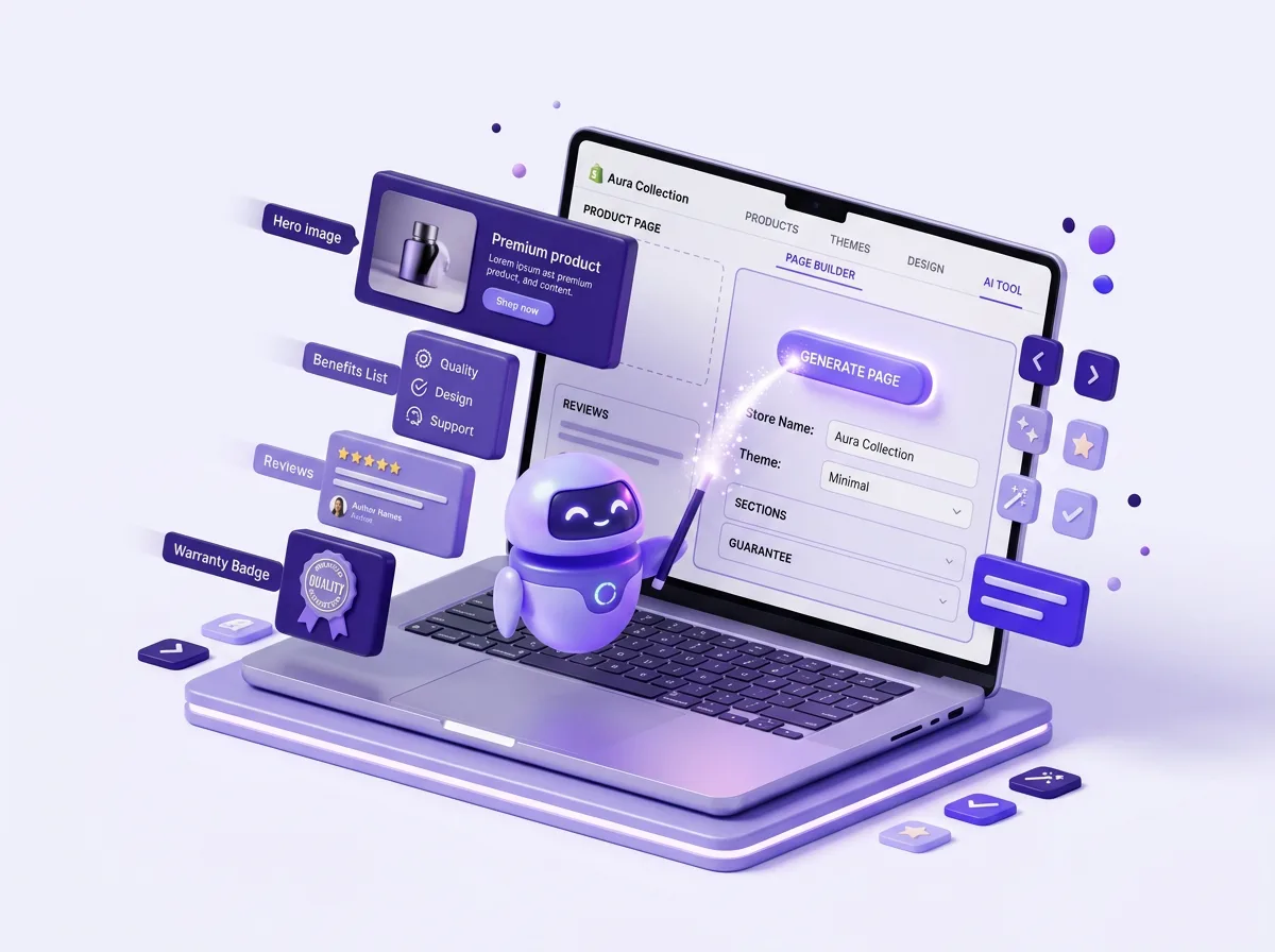 Building a high ticket dropshipping product page with the PagePilot AI page builder