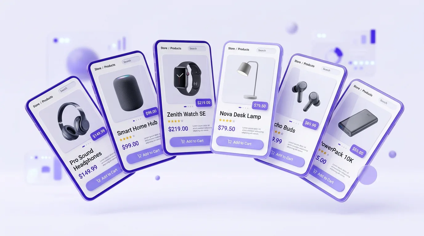 AI-generated product pages included in a pre built Shopify store