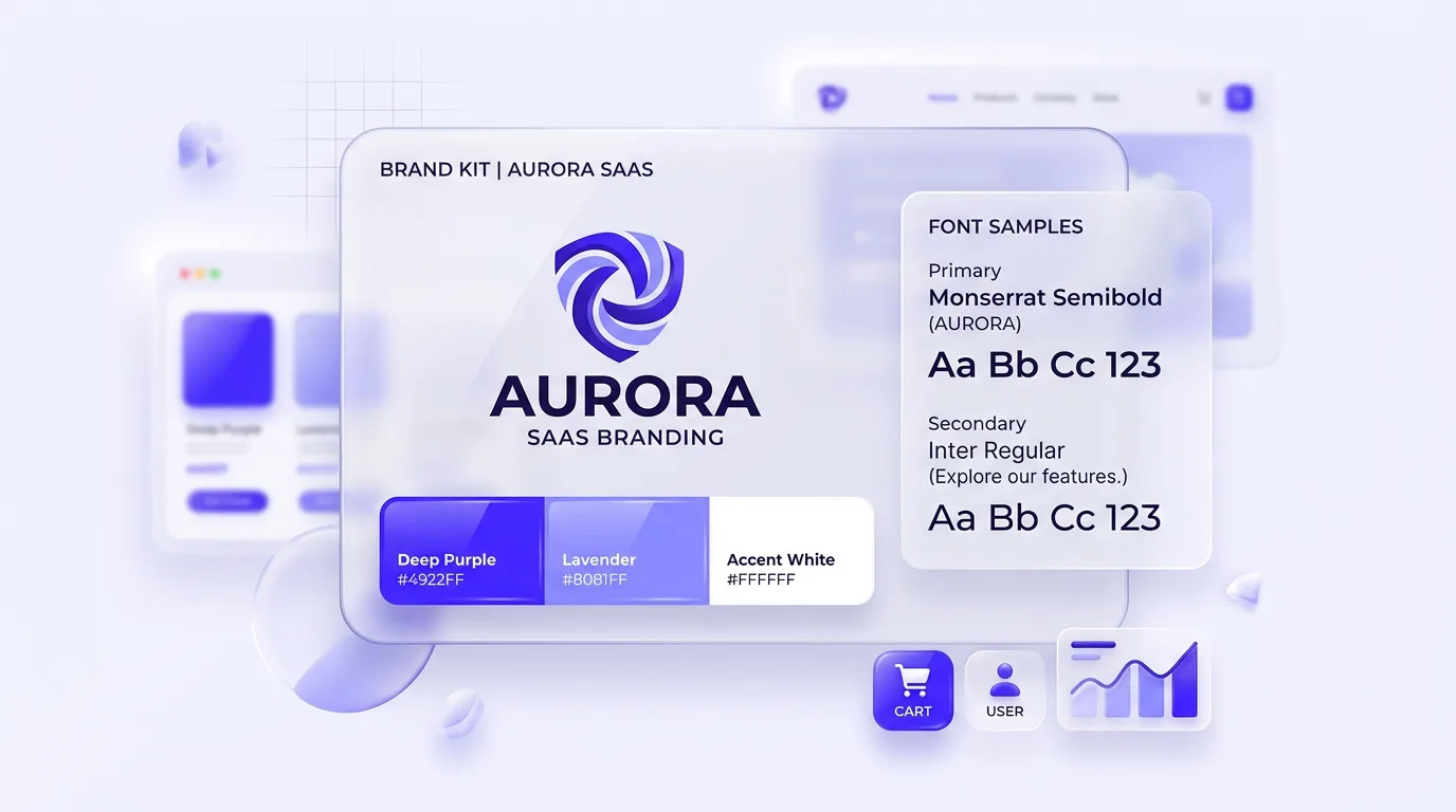 Store branding kit and theme for a pre built Shopify store
