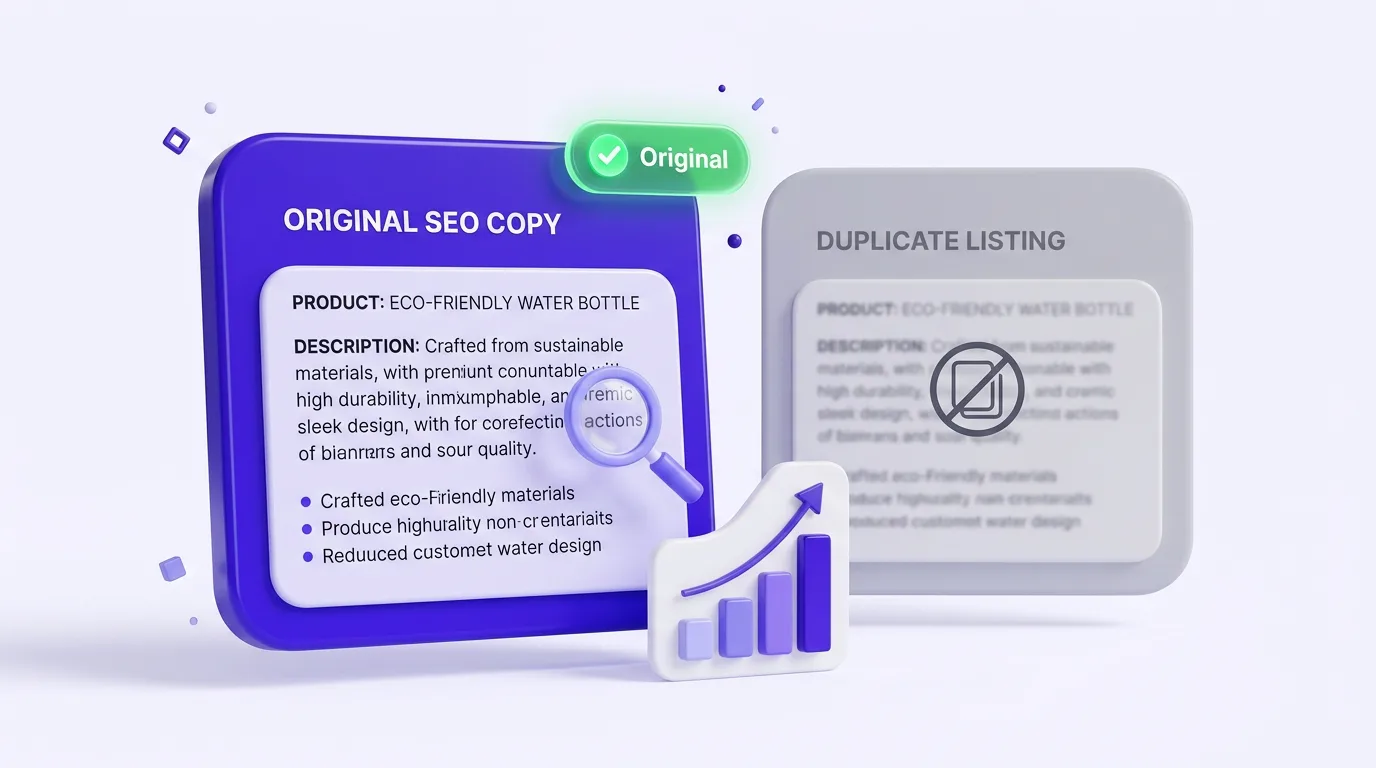 Original SEO product description copy ranking higher than a duplicate supplier listing