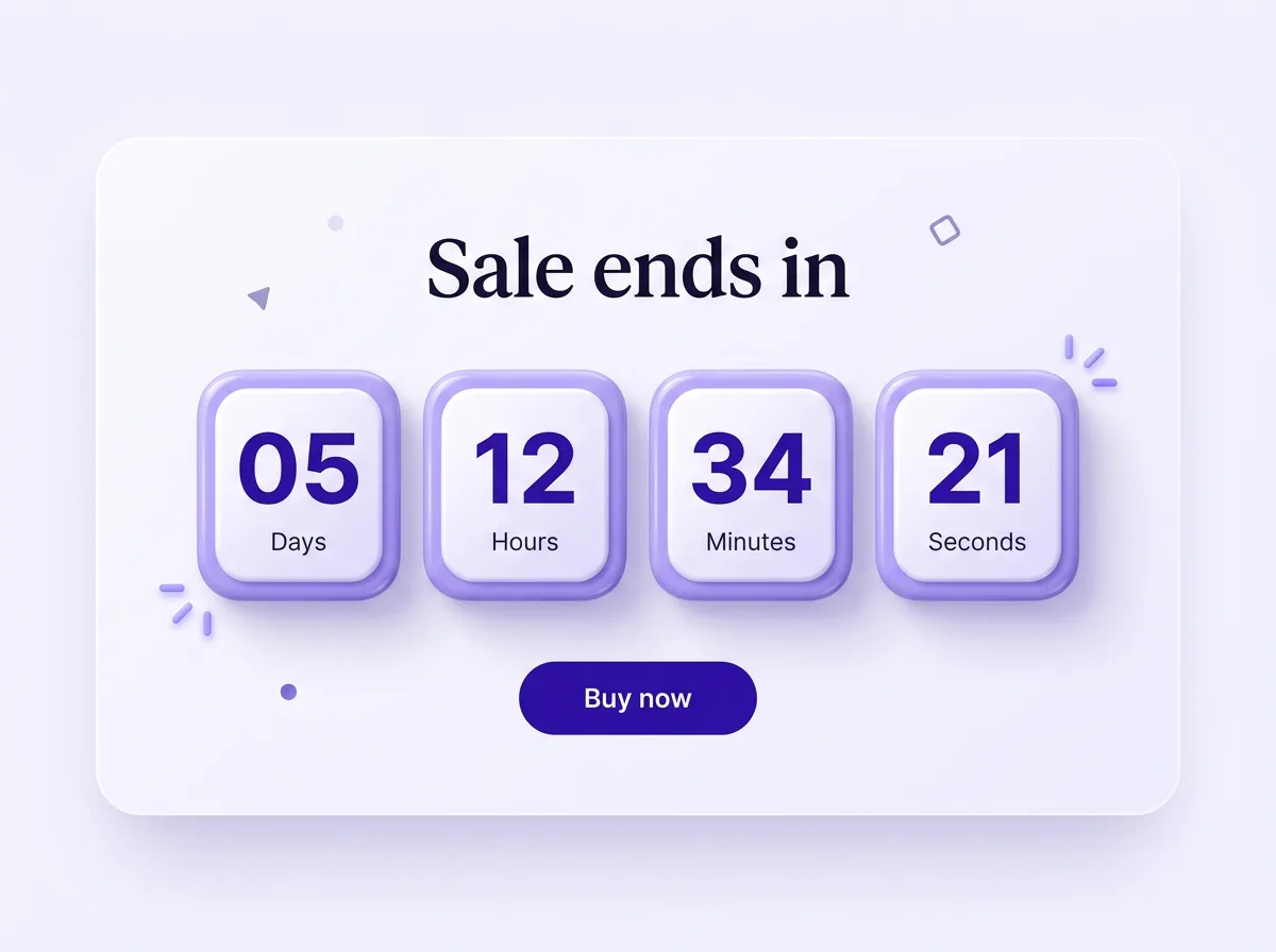 Shopify countdown timer urgency section block
