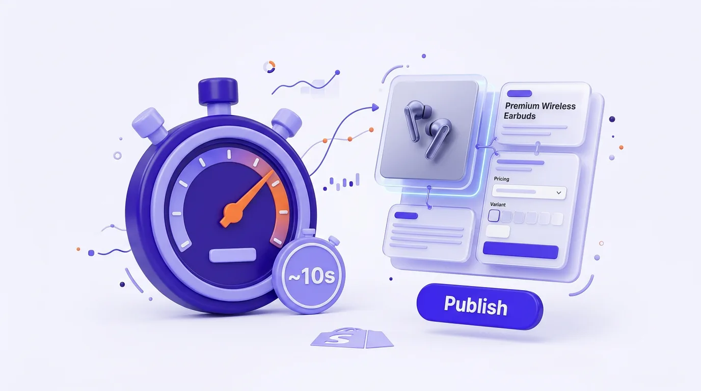 Fast Shopify to Shopify product page rebuild in about ten seconds