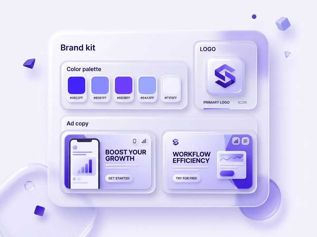 AI branding, product images, and ad creatives in PagePilot
